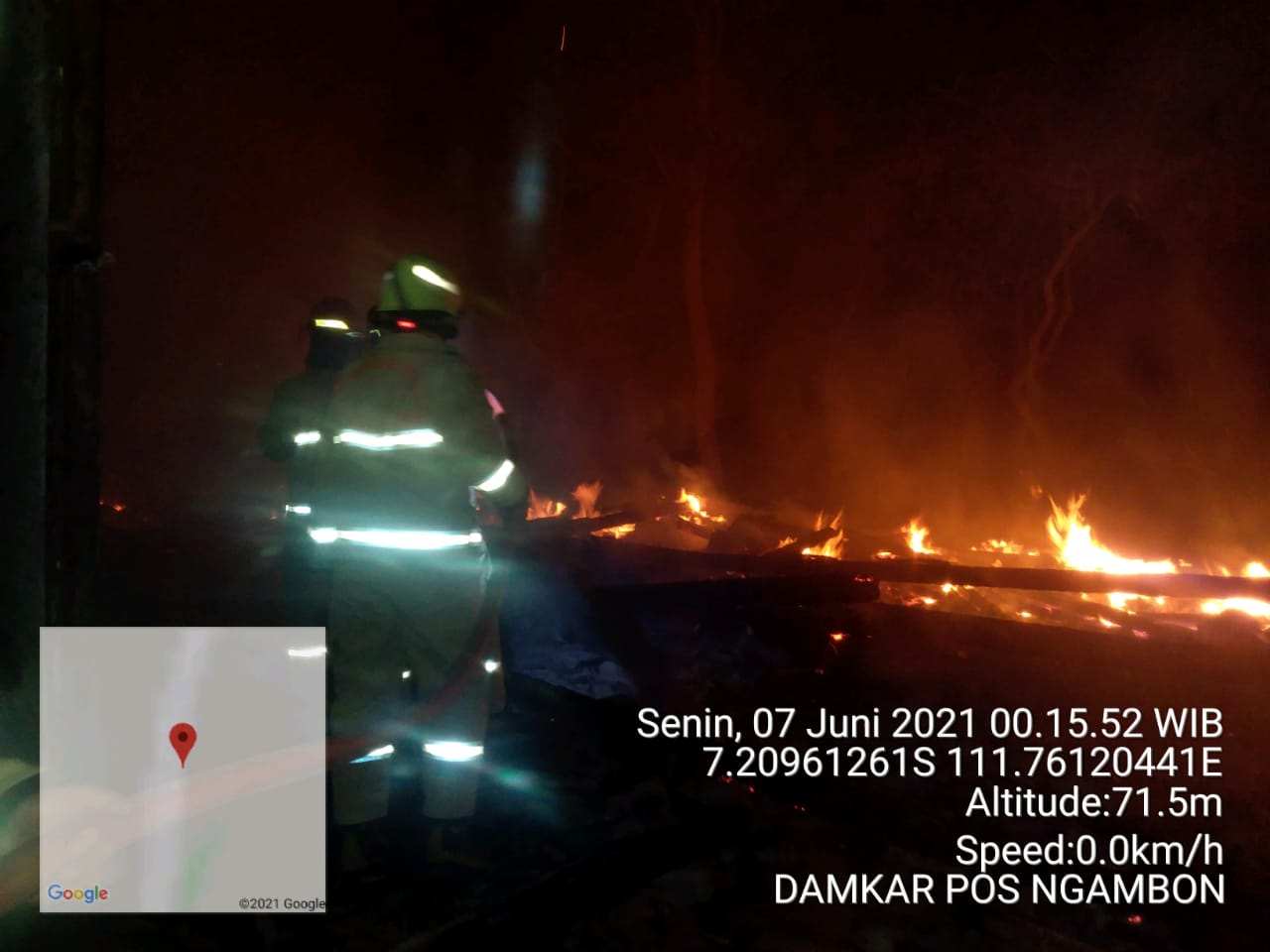 Dua Rumah Terbakar Akibat Konsleting Listrik