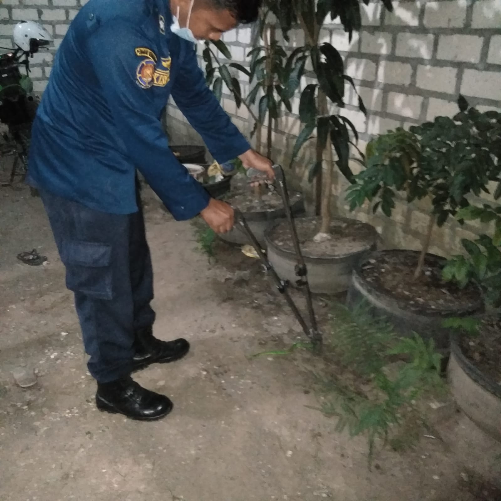 penanganan ular jl.Ki Hajar Dewantoro RT 2 RW 1 Kelurahan Ledok kulon