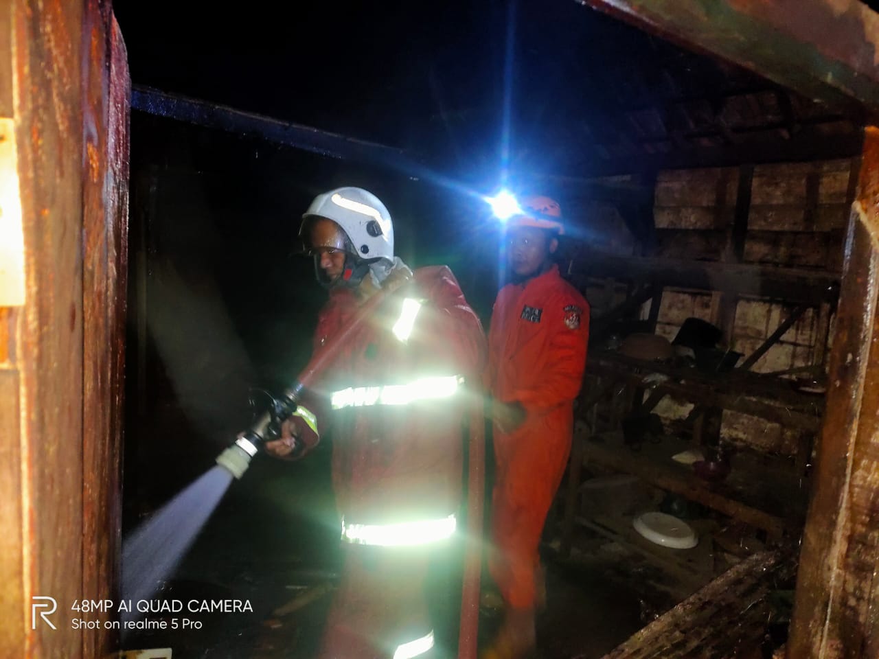 Kebakaran Rumah di Desa Tanggungan 017, RW 009 Kec Ngraho