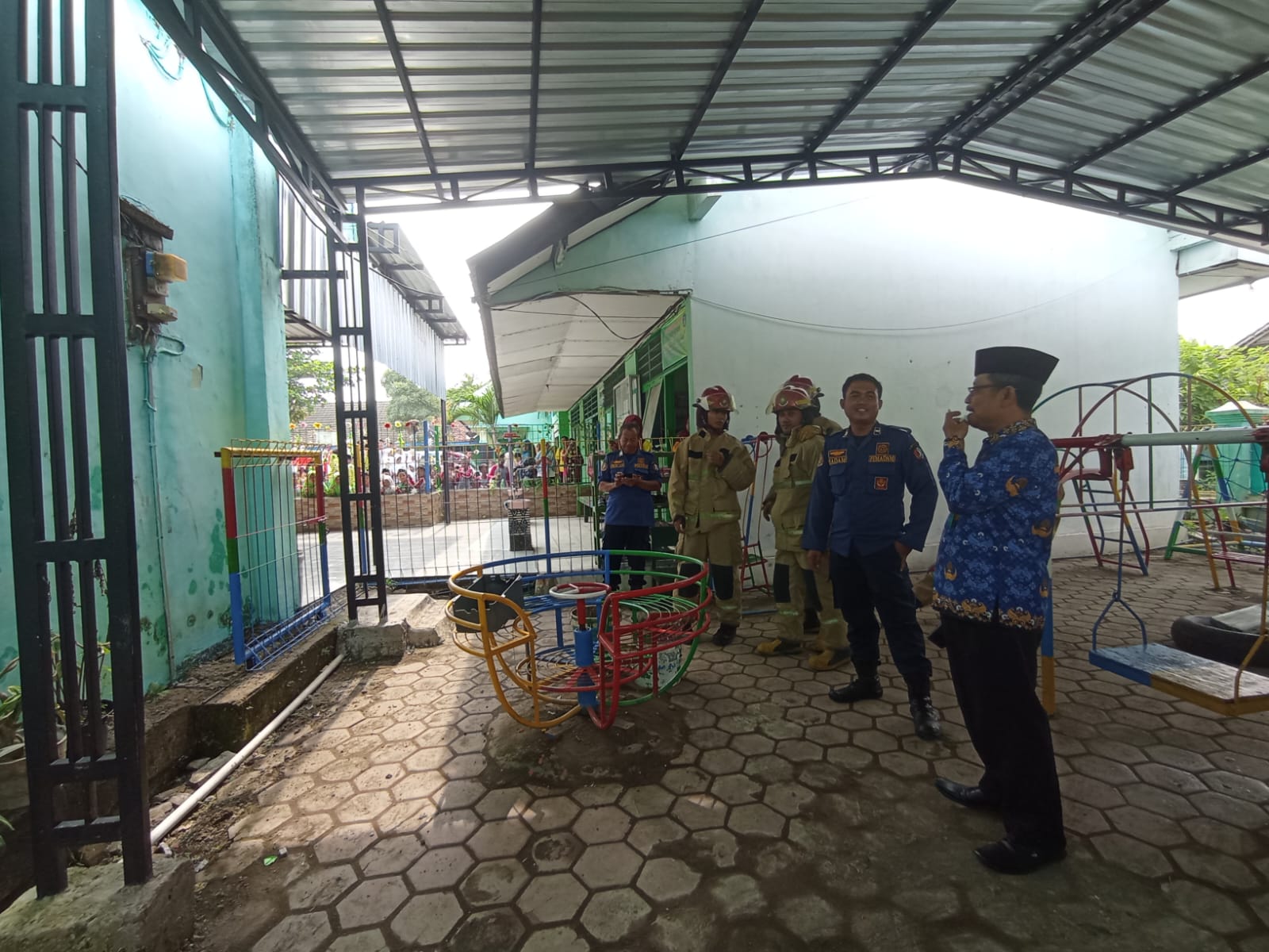 Kebakaran Meteran Listrik MI Fatahul Huda Desa.Pumpungan, Kecamatan Kalitidu